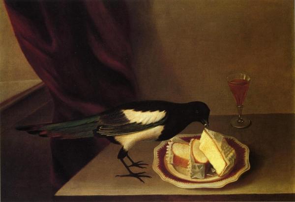 Magpie Eating Cake by Rubens Peale