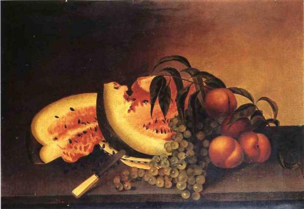 Still Life With Watermelon by Rubens Peale
