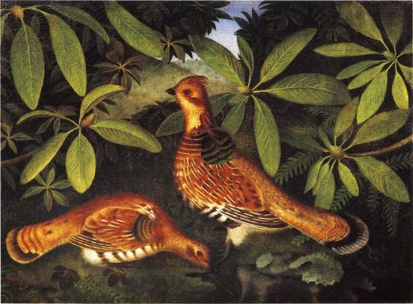 Two Ruffed Grouse by Rubens Peale