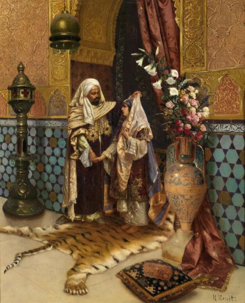 The Favourite by Rudolf Ernst Oil Painting Reproductions