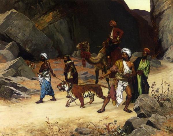The Return From The Tiger Hunt by Rudolf Ernst Oil Painting Reproductions