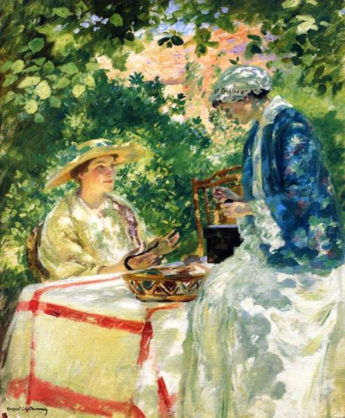 Winding A Skein by Rupert Bunny Oil Painting Reproductions