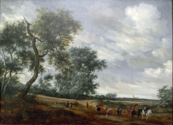 Dutch Landscape by Salomon Van Ruisdael Oil Painting Reproductions