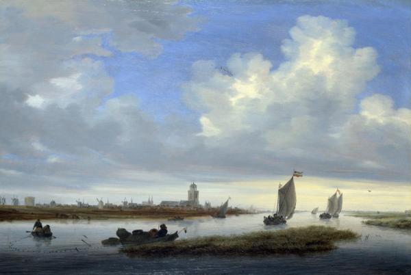 A View Of Deventer Seen From The North-west by Salomon Van Ruysdael