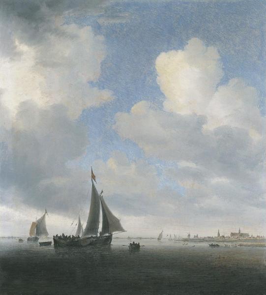 View Of Alkmaar by Salomon Van Ruysdael