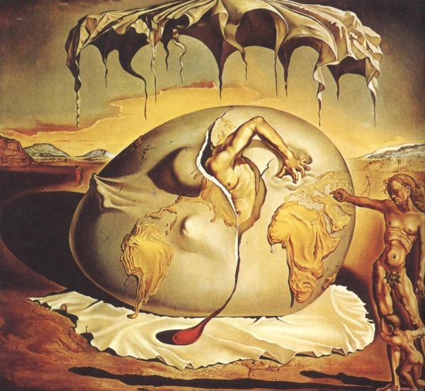 Geopoliticus Child Watching The Birth Of The New Man by Salvador Dalí