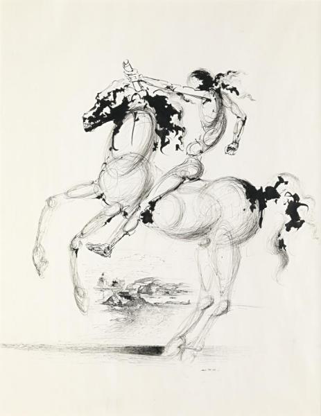 Horse And Rider by Salvador Dalí Oil Painting Reproductions