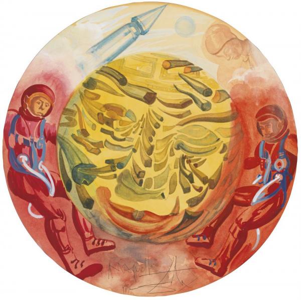 L'homme Sur La Lune by Salvador Dalí