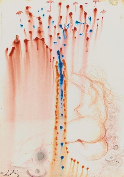 Sans Titre (deesse De La Pluie) by Salvador Dalí