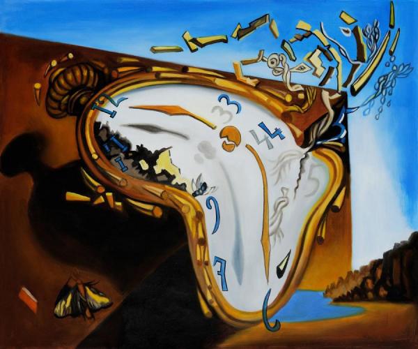 Soft Watch At The Moment Of Explosion,1954 by Salvador Dalí Oil Painting Reproductions