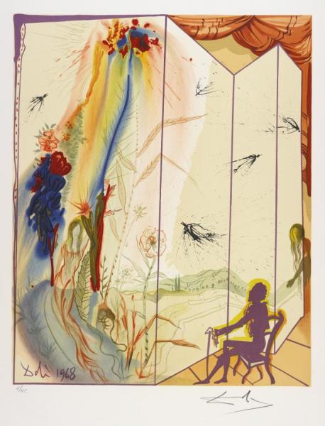 【爆買い！】 Salvador Dalí Reproductions Painting Oil Gloire En Vierge 絵画