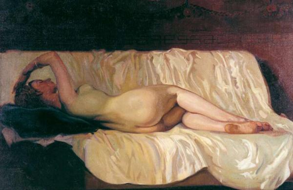 Desnudo De Mujer by Salvador Tuset Tuset