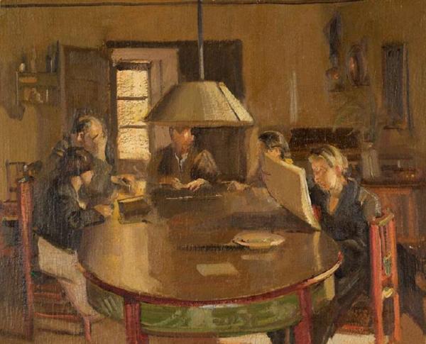 Escena Interior by Salvador Tuset Tuset