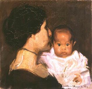 Mujer Con Niño by Salvador Tuset Tuset