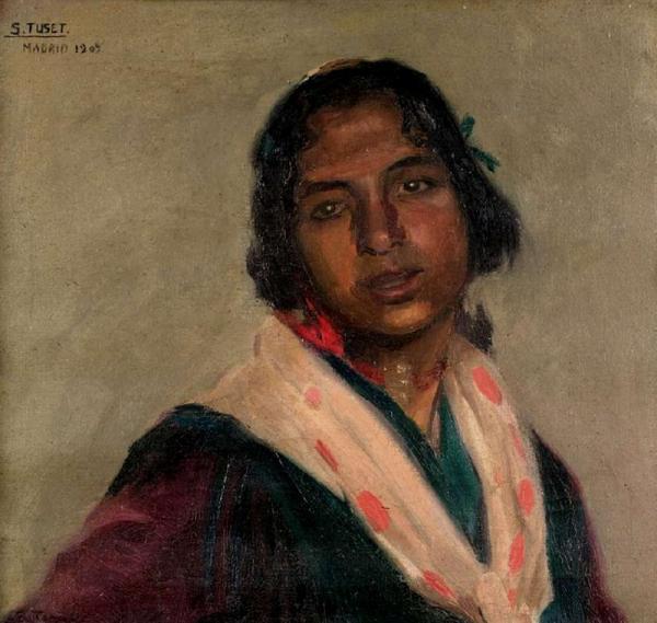 Retrato De Mujer by Salvador Tuset Tuset