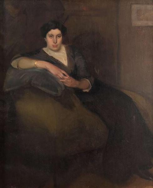 Retrato De Mujer by Salvador Tuset Tuset