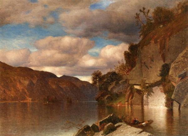 In The Highlands by Samuel Colman Jr.