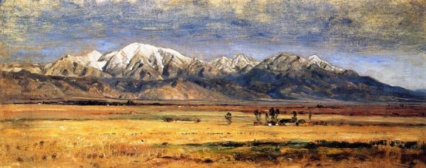 Mount San Antonio, San Gabriel Valley by Samuel Colman Jr. Oil Painting Reproductions