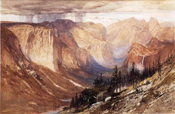 Yosemite Valley, California by Samuel Colman Jr.