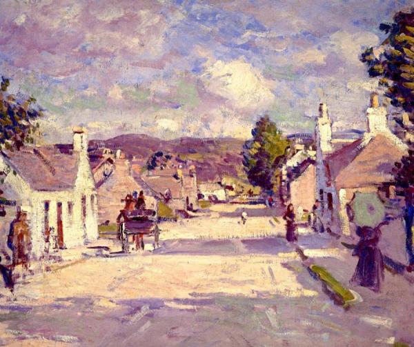 A Street, Comrie by Samuel John Peploe
