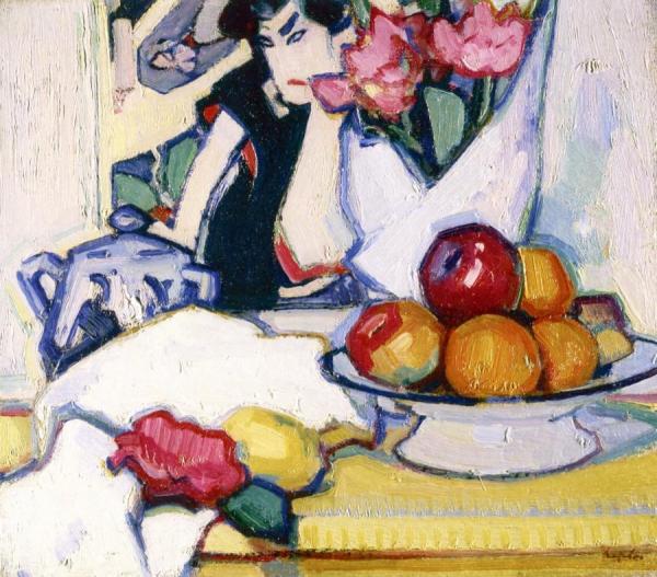 Flowers And Fruit by Samuel John Peploe