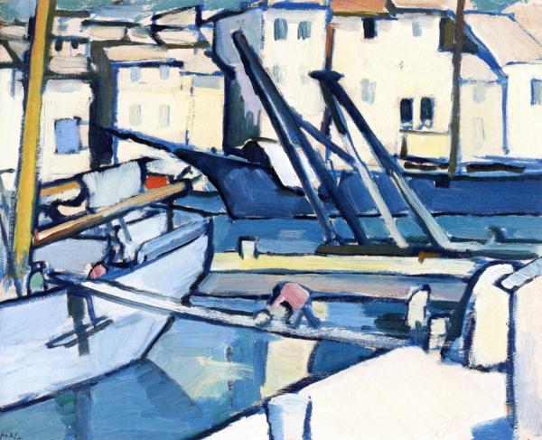 In Port, Cassis by Samuel John Peploe