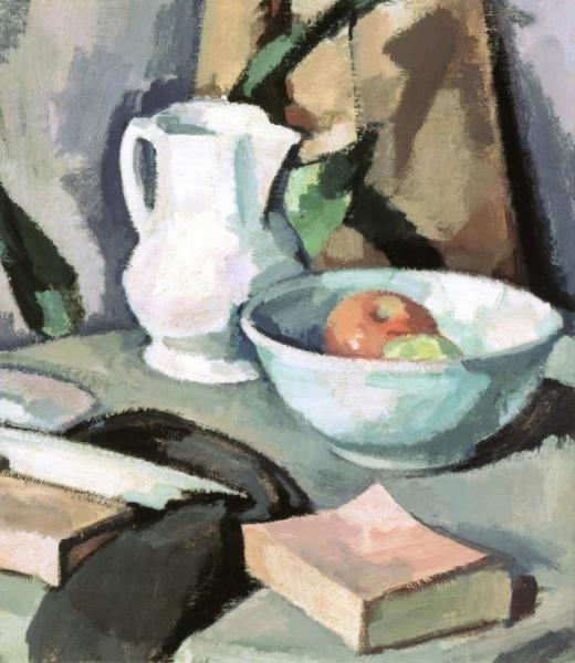 Still Life With A Jug And A Bowl Of Apples by Samuel John Peploe Oil Painting Reproductions