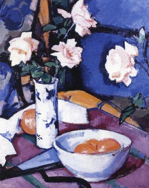 Still Life With Roses by Samuel John Peploe