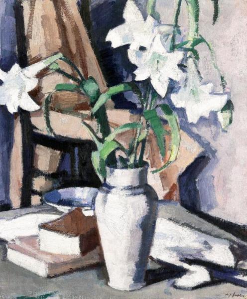 White Lilies by Samuel John Peploe Oil Painting Reproductions