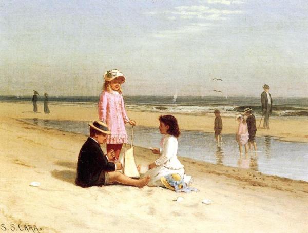 Samuel S. Carr Children On The Beach
