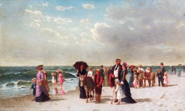 Donkey Rides On The Beach by Samuel S. Carr
