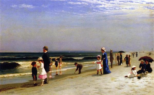 Samuel S. Carr On The Beach At Coney Island
