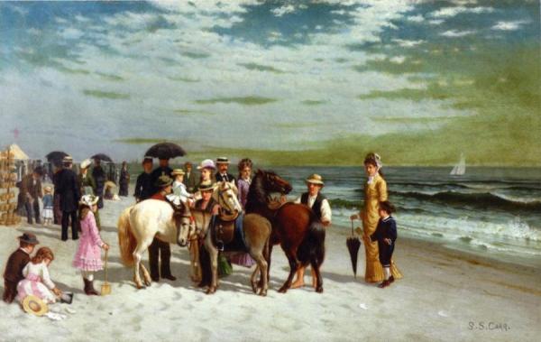 Samuel S. Carr On The Beach At Coney Island