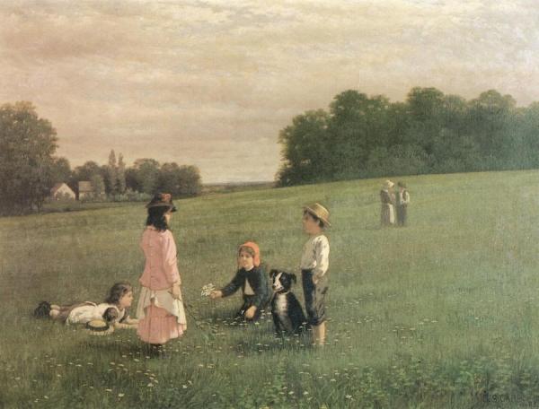 Picking Daisies by Samuel S. Carr