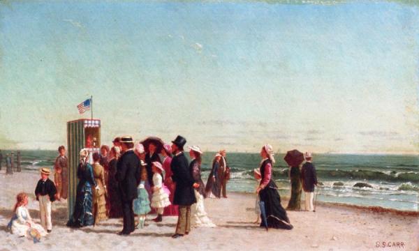 Samuel S. Carr Punch And Judy Show On The Beach