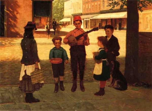 The Banjo Player by Samuel S. Carr