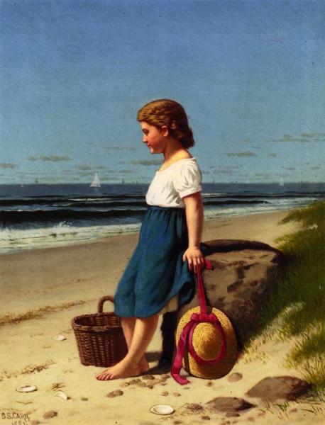Samuel S. Carr Young Girl At The Seashore