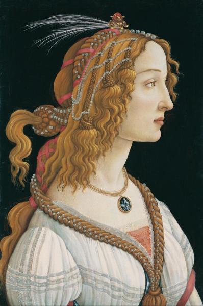 Idealized Portrait Of A Lady (portrait Of Simonetta Vespucci As Nymph) by Sandro Botticelli