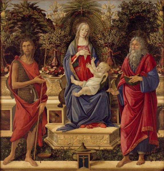 Madonna With Saints by Sandro Botticelli Oil Painting Reproductions