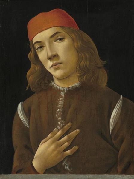 Portrait Of A Youth, C. 1482-1485 by Sandro Botticelli
