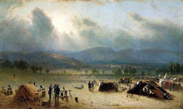Camp Of The Seventh Regiment, Near Frederick, Maryland, In July 1863 by Sanford Robinson Gifford Oil Painting Reproductions