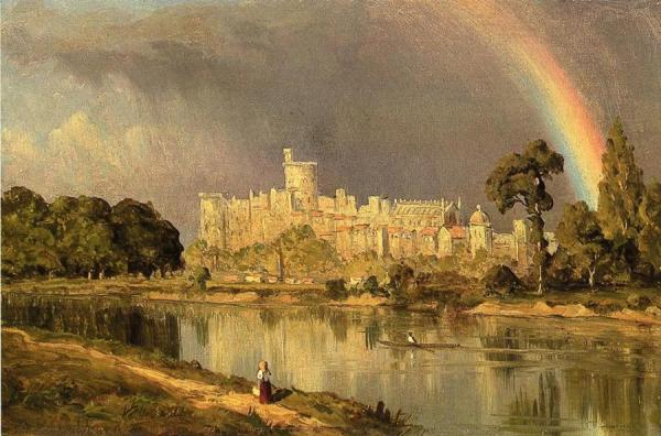 Study Of Windsor Castle by Sanford Robinson Gifford