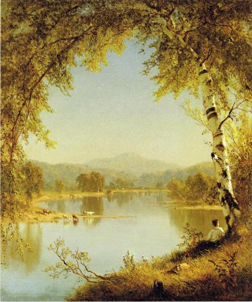 Summer Idyll by Sanford Robinson Gifford Oil Painting Reproductions