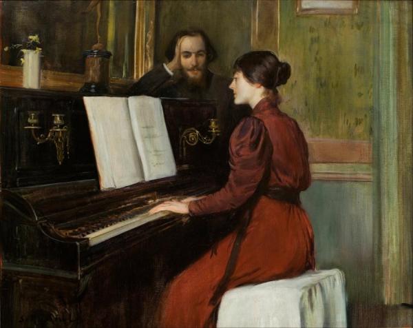 A Romance, 1894 by Santiago Rusiñol