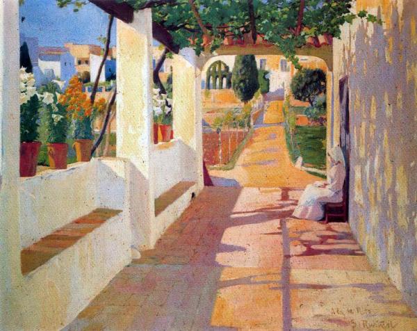 Jardin by Santiago Rusiñol Oil Painting Reproductions
