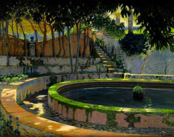 Jardín De Las Elegías, Son Moragues by Santiago Rusiñol Oil Painting Reproductions