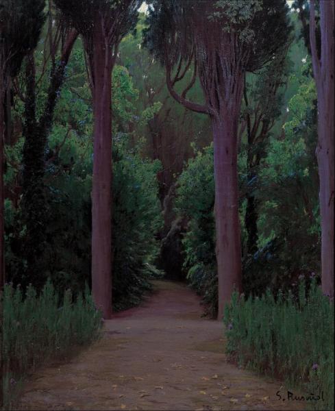 Path In A Park by Santiago Rusiñol