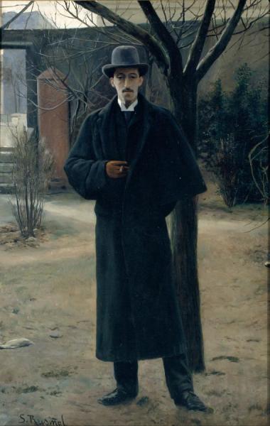Portrait Of Miquel Utrillo by Santiago Rusiñol