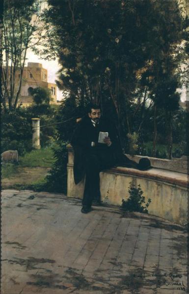 Senyor Quer In The Garden, 1889 by Santiago Rusiñol