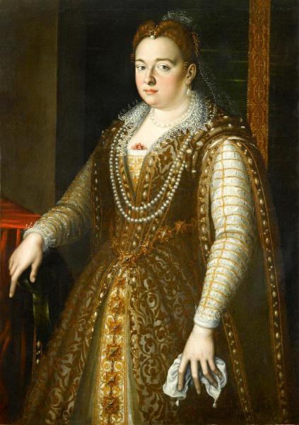 Portrait Of Bianca Capello, Grand Duchess Of Tuscany by Scipione Pulzone